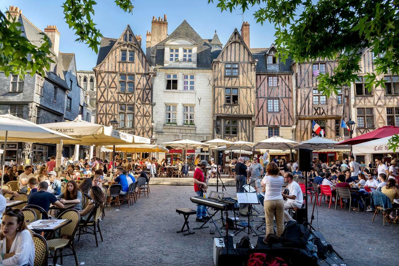 Charmant Logement Avec Parking#Tours Les Halles Exterior photo